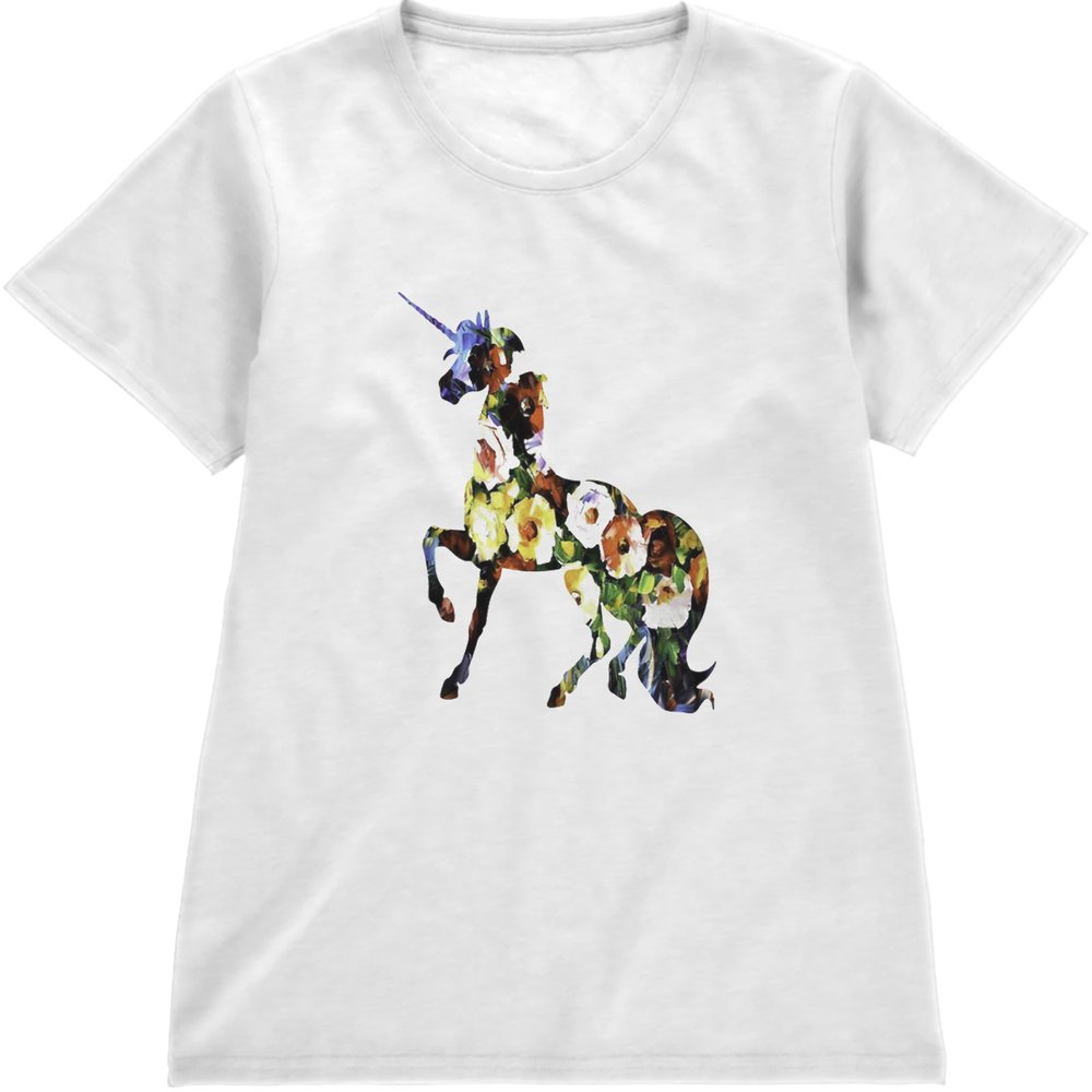 Regular Fit Printed T-Shirt Flower Unicorn — image 4