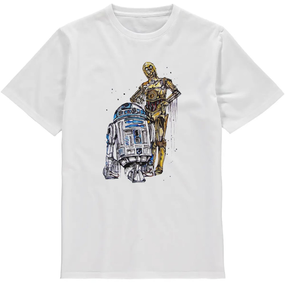Regular Fit Printed T-Shirt R2D2 C3P0 — image 2