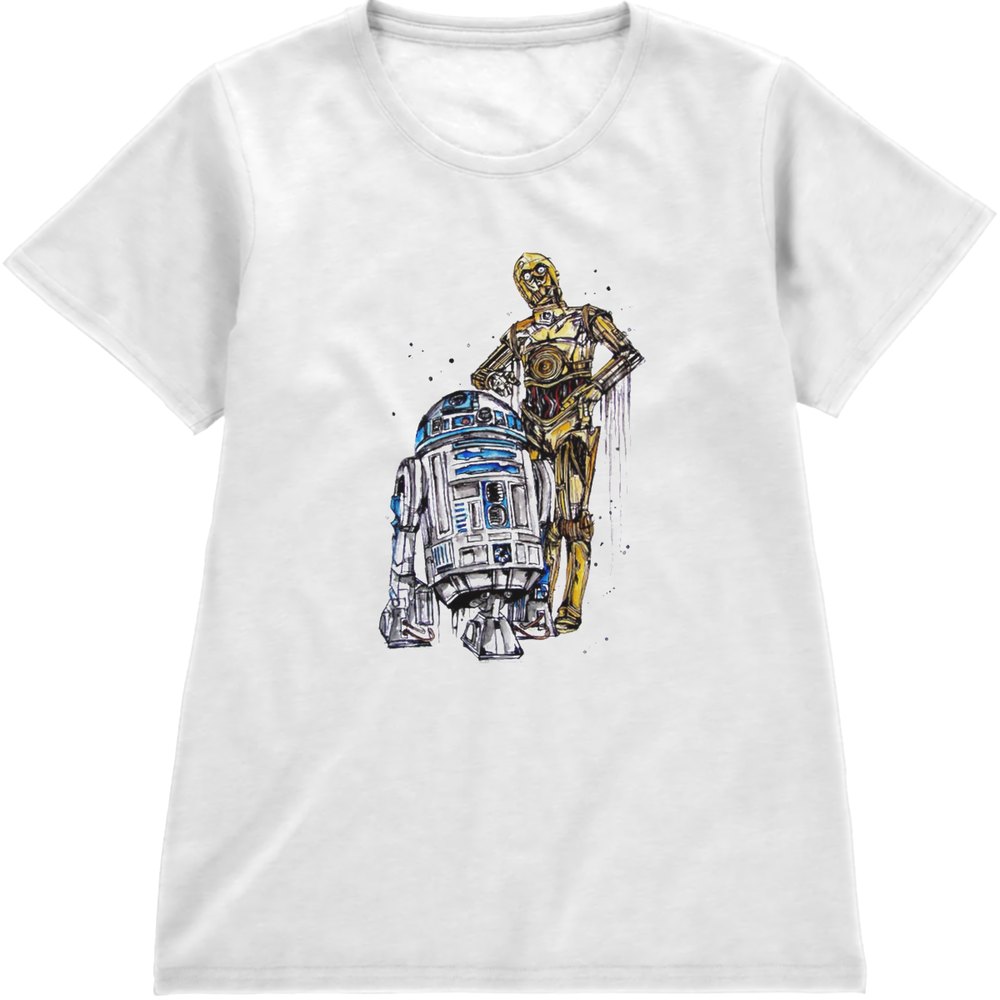 Regular Fit Printed T-Shirt R2D2 C3P0 — image 4