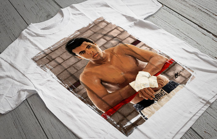 Regular Fit Printed T-Shirt Muhammad Ali