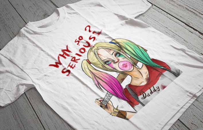 Regular Fit Printed T-Shirt Harley Quinn