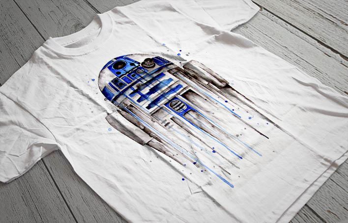 Regular Fit Printed T-Shirt R2D2
