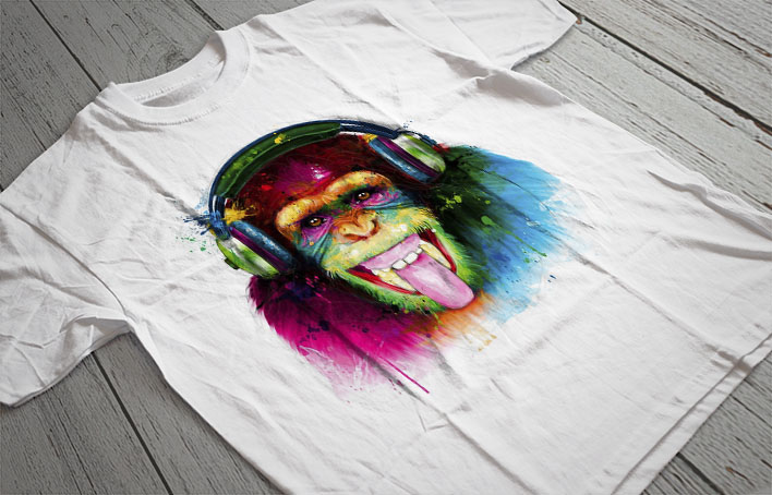 Regular Fit Printed T-Shirt Monkey
