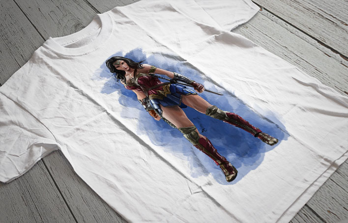 Regular Fit Printed T-Shirt Wonder Woman