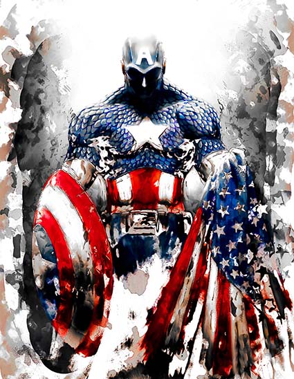 Regular Fit Printed T-Shirt Captain America — image 6