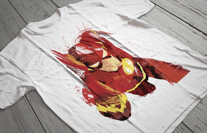 Regular Fit Printed T-Shirt Flash