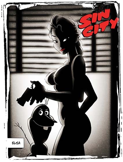 Regular Fit Printed T-Shirt Elsa Sin City — image 6