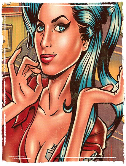 Regular Fit Printed T-Shirt Amy Winehouse — image 6