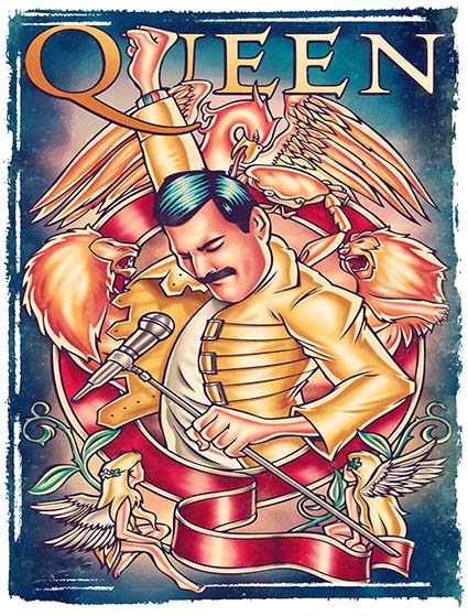 Regular Fit Printed T-Shirt Freddie Mercury — image 6