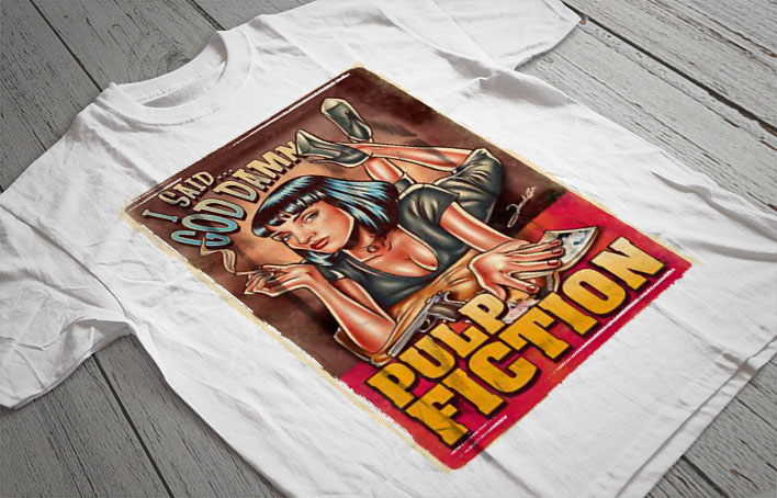 Regular Fit Printed T-Shirt Pulp Fiction