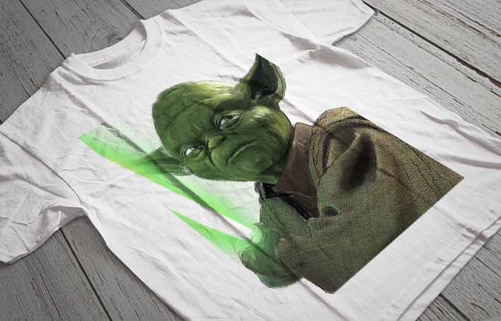Regular Fit Printed T-Shirt Yoda
