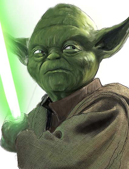Regular Fit Printed T-Shirt Yoda — image 6