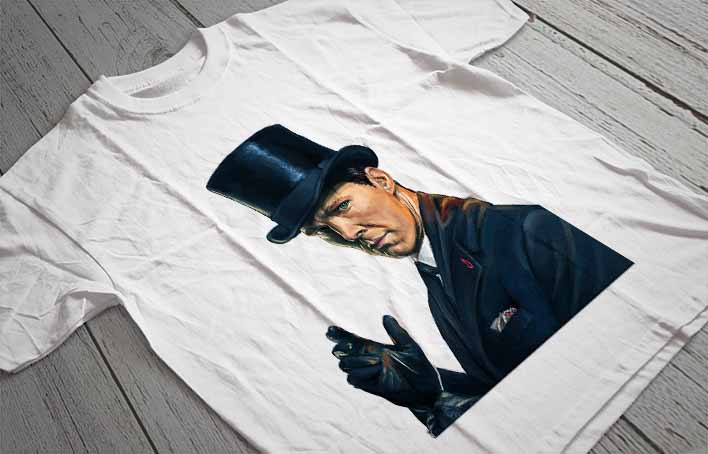 Regular Fit Printed T-Shirt Sherlock Holmes