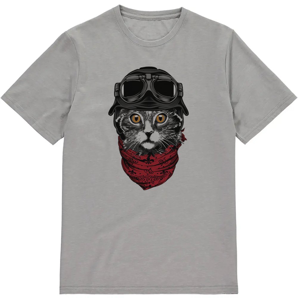 Regular Fit Printed T-Shirt Cat — image 3