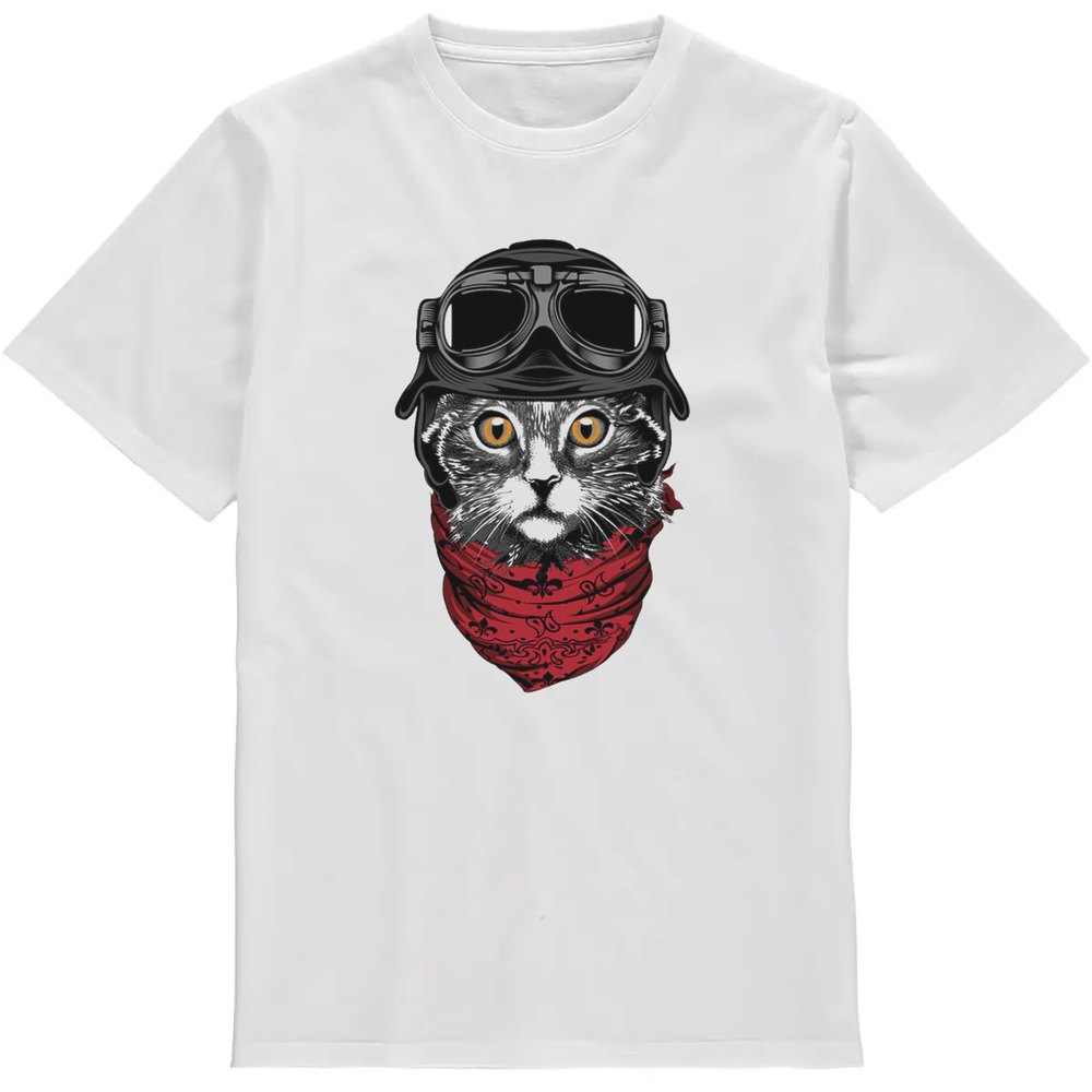 Regular Fit Printed T-Shirt Cat — image 2