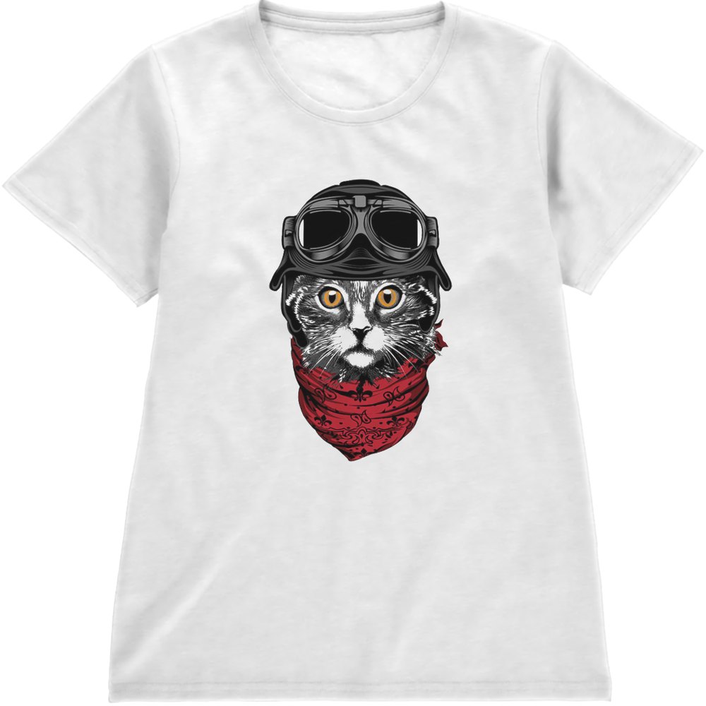 Regular Fit Printed T-Shirt Cat — image 4