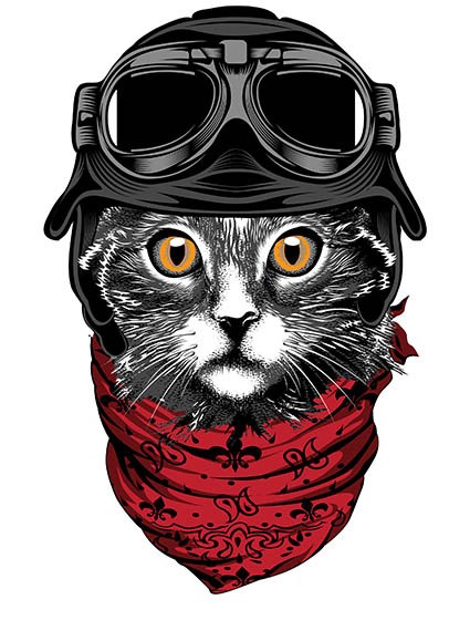 Regular Fit Printed T-Shirt Cat — image 6