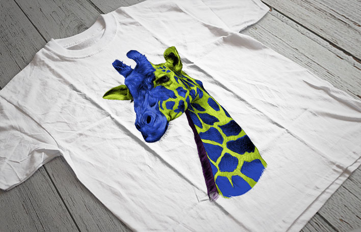Regular Fit Printed T-Shirt Giraffe — image 2