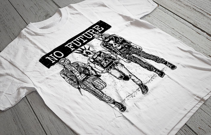 Regular Fit Printed T-Shirt No Future