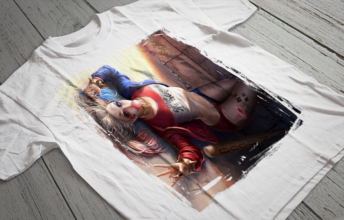 Regular Fit Printed T-Shirt Harley Quinn