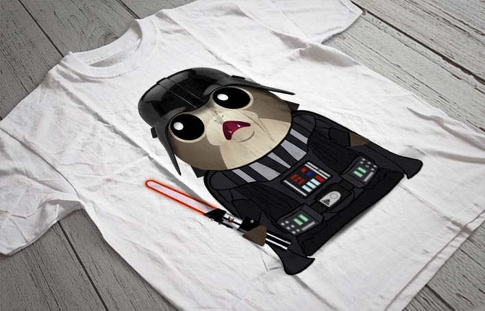 Regular Fit Printed T-Shirt Star Wars Porg