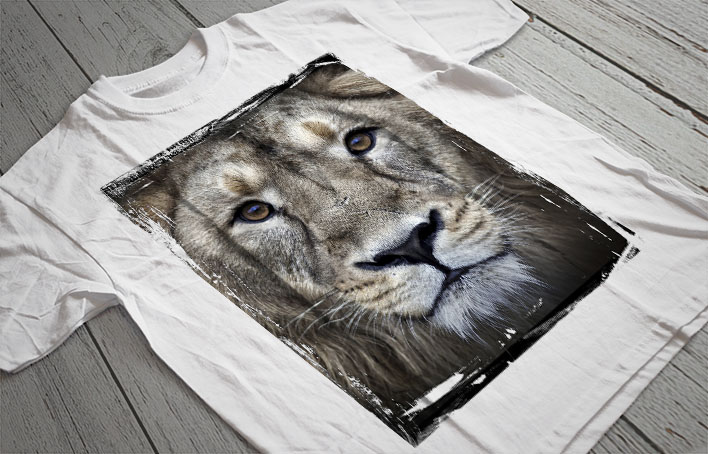 Regular Fit Printed T-Shirt Lion