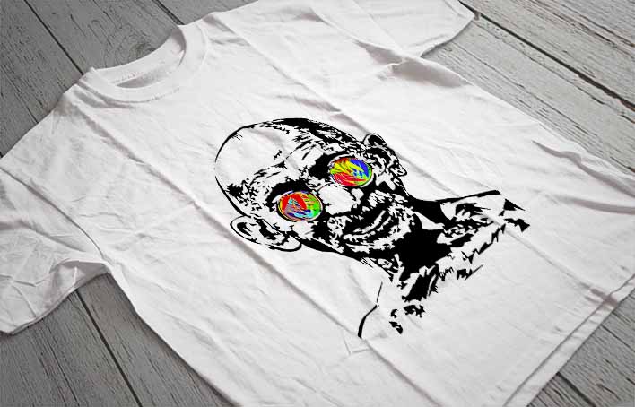 Regular Fit Printed T-Shirt Gandhi