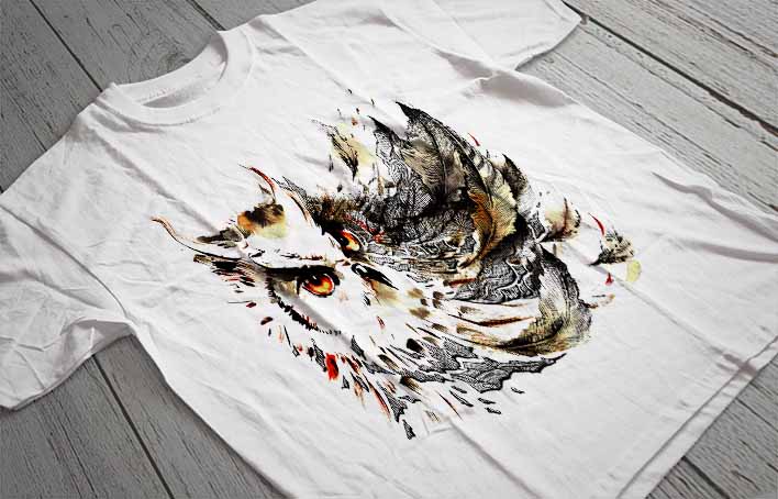 Regular Fit Printed T-Shirt Owl