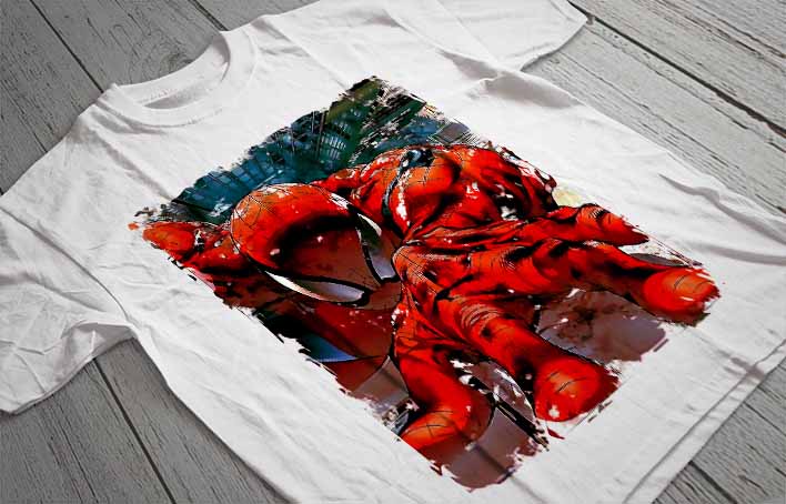 Regular Fit Printed T-Shirt Spiderman