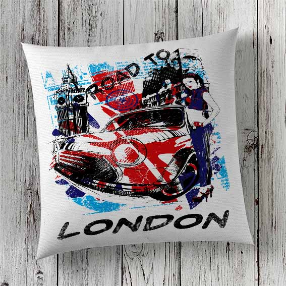 Cushion Cover Sublimation Print Mini Cooper