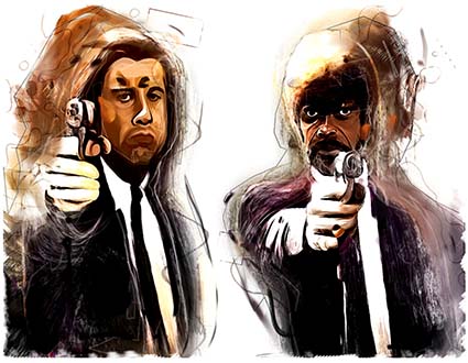 Cushion Cover Sublimation Print Pulp Fiction — image 2
