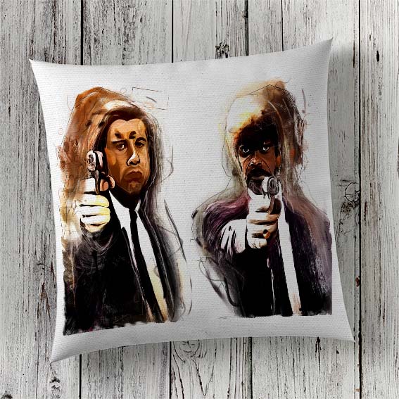 Cushion Cover Sublimation Print Pulp Fiction