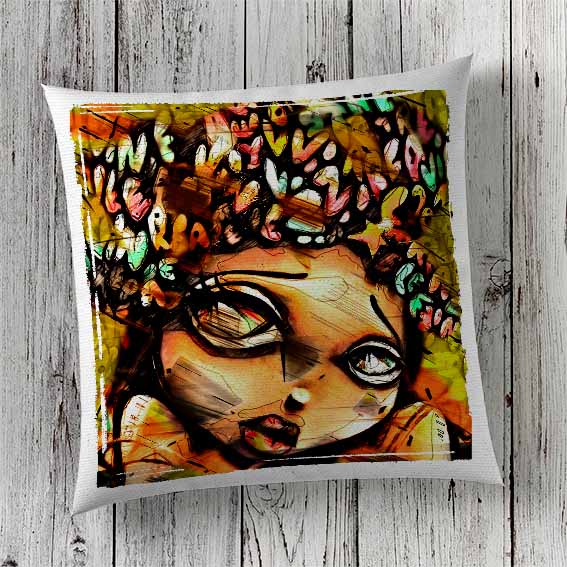 Cushion Cover Sublimation Print Woman