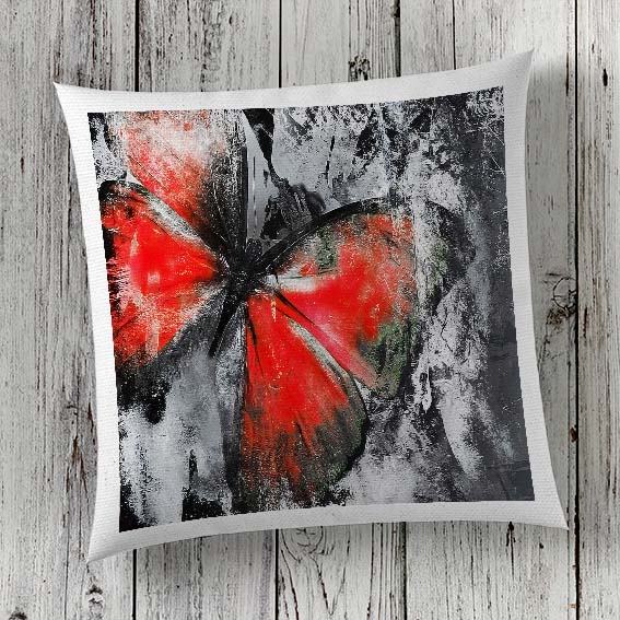 Cushion Cover Sublimation Print Butterfly