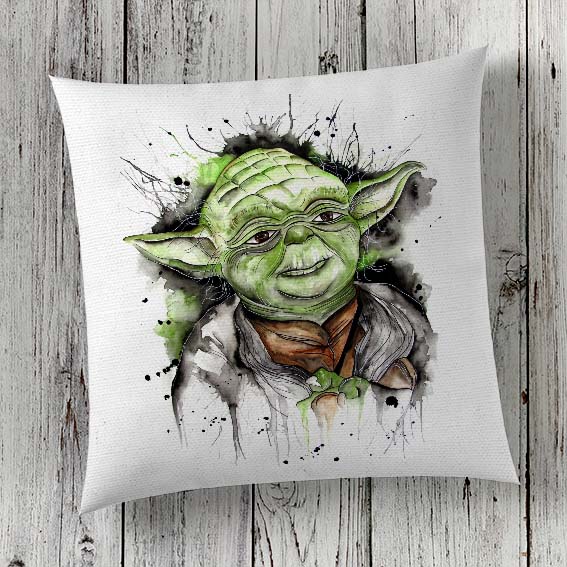 Cushion Cover Sublimation Print Yoda