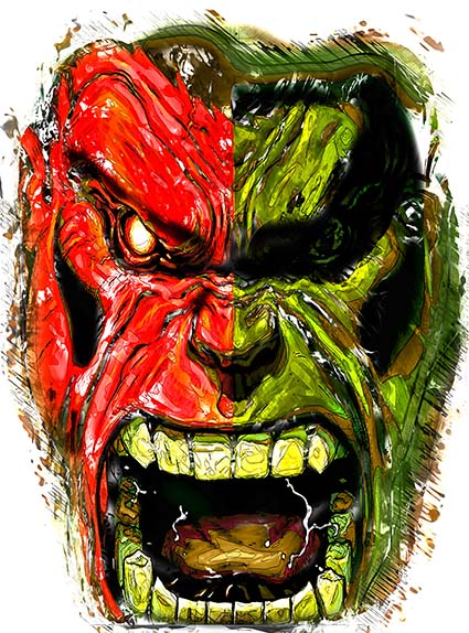 Cushion Cover Sublimation Print Hulk — image 2