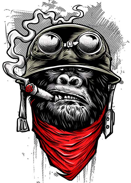 Regular Fit Printed T-Shirt Gorilla — image 6
