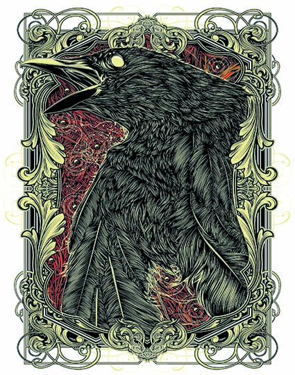 Cushion Cover Sublimation Print Raven — image 2