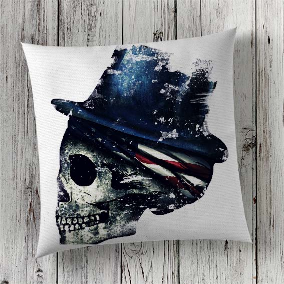 Cushion Cover Sublimation Print Skull