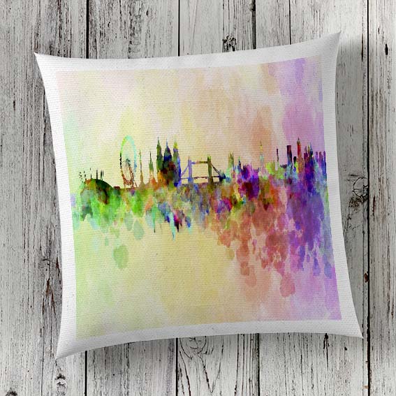 Cushion Cover Sublimation Print London Skyline