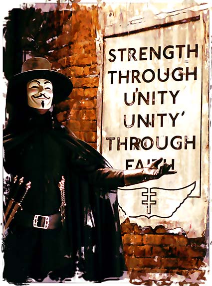 Cushion Cover Sublimation Print V for Vendetta — image 2