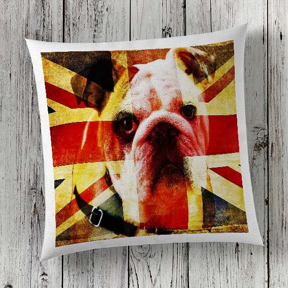 Cushion Cover Sublimation Print Bulldog
