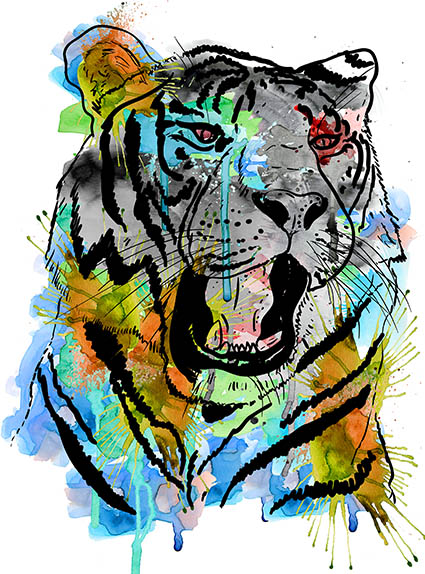 Cushion Cover Sublimation Print Tiger — image 2