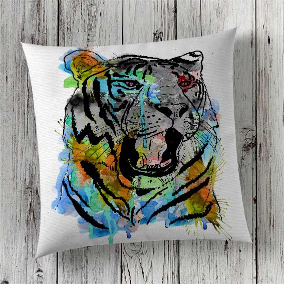 Cushion Cover Sublimation Print Tiger