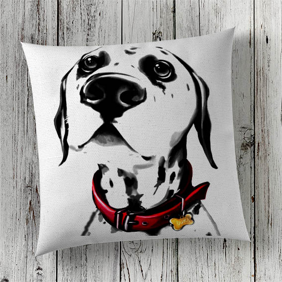 Cushion Cover Sublimation Print Dalmation Dog