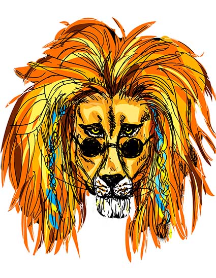 Cushion Cover Sublimation Print Lion — image 2