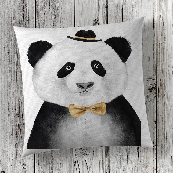 Cushion Cover Sublimation Print Panda