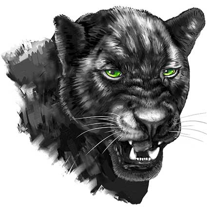 Cushion Cover Sublimation Print Panther — image 2