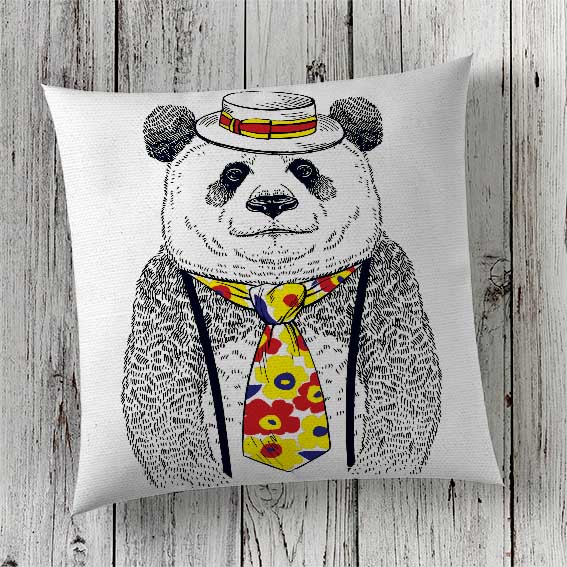 Cushion Cover Sublimation Print Panda