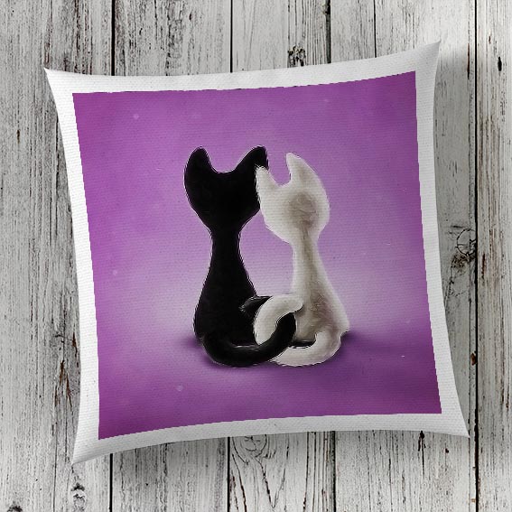 Cushion Cover Sublimation Print Cats